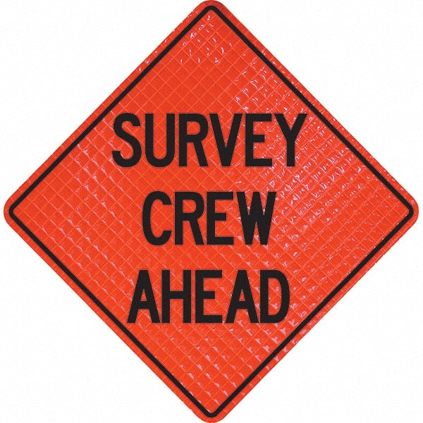 PRO-SAFE Pro-safe 07-800-4041-L Survey Crew Ahead Traffic Sign 48in