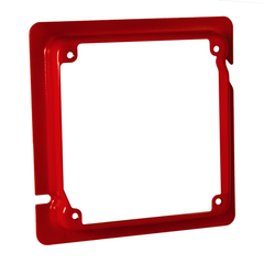 RACO 911-16 4-11/16 x 4 Life Safety Square Adapter Ring, 5/8 Raised