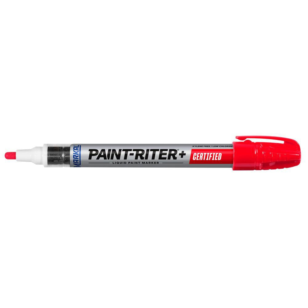 MILWAUKEE Markal 96882 Red Liquid Paint Marker Bullet Tip