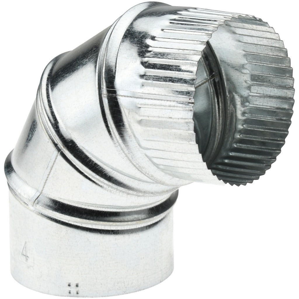 VALUE COLLECTION Value Collection 15004000 Galvanized Round Adjustable Elbow 4 in