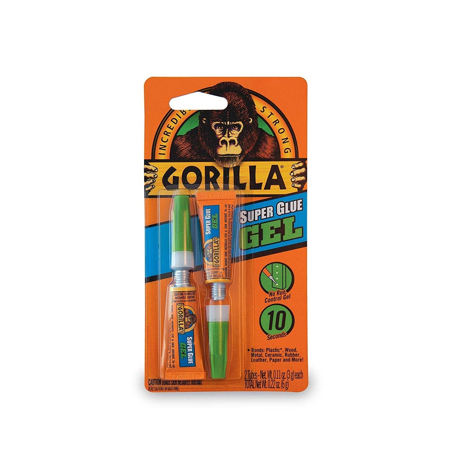 GORILLA Gorilla 7820002 Super Glue Gel (3 gm 2-Pack)