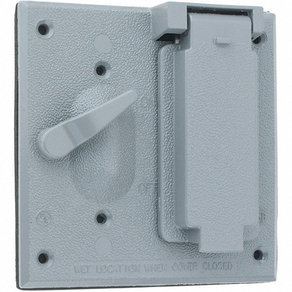 LEVITON Leviton WM2SD-GY Zinc Device Electrical Box Cover