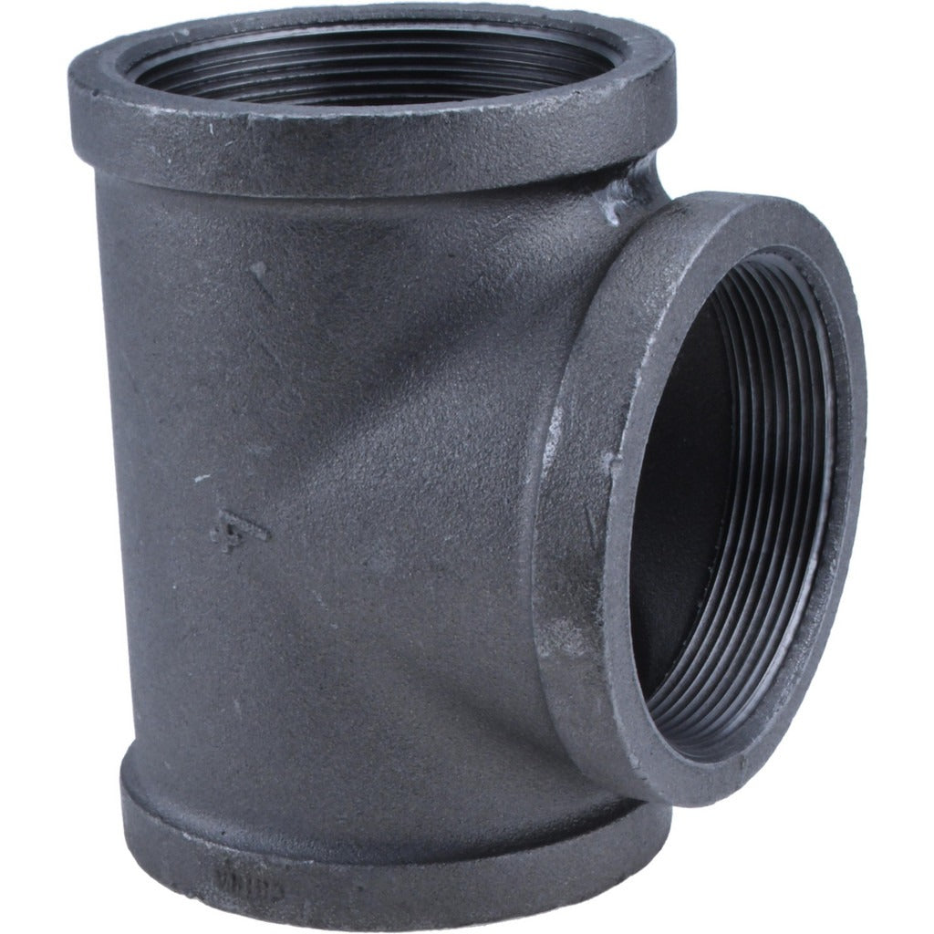 VALUE COLLECTION Value Collection B130 100 Black Iron Tee 4 in Threaded Class 150
