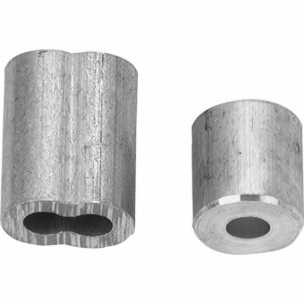 CAMPBELL Campbell B7675424 Wire Rope Ferrule Stop 1/8 in Aluminum