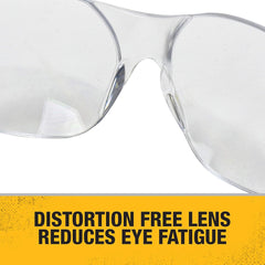 DEWALT DPG54-1D Protector Clear High Performance Lightweight Protective Safety Glasses with Wraparound Frame