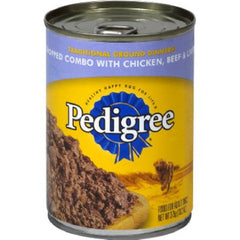 TRUE VALUE 1077 Pedigree Dog Food, Chicken Beef & Liver, 13.2-oz., Must Be Purchased in Quantities of 24