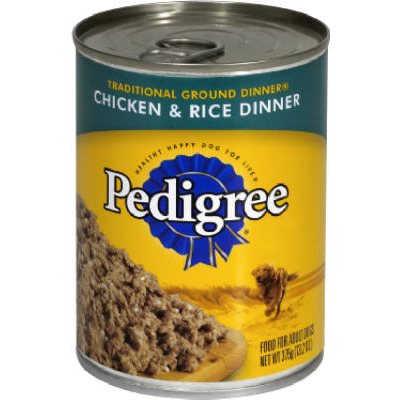 TRUE VALUE 10115002 Pedigree Canned Dog Food Chicken & Rice Dinner 13.2 oz Must Be Purchased in Quantities of 12