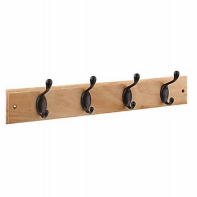 NATIONAL HARDWARE National Mfg S813-022 Hook Rail 18in Oil Rubbed Bronze