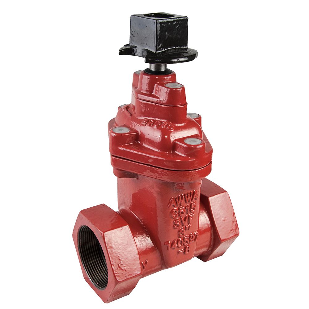 Soval 810-060T 6" Ductile Iron Threaded NRS Gate Valve