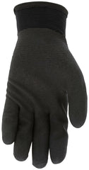 MCR Safety N9690FCM Ninja Ice Insulated Work Gloves 15 Gauge Black Nylon with Acrylic Terry Interior, HPT Coated, Medium, 1 Pair