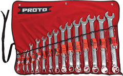 Proto J1200P-MASD-TT Stanley Proto Tether-Ready 12 Point 15 Piece Satin Combination Wrench Set