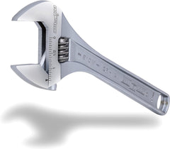 Channellock 810W Adjustable Wrench, 10 in, Chrome, Plain