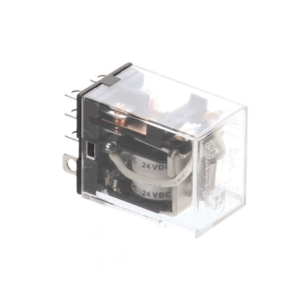 RELAY 24V DC DPDT CLEAR (BLOWER) for Ultrafryer 18A334