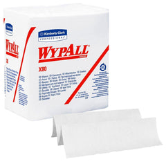 WypAll 41026 X80 12-1/2 x 12 in. Hydroknit Wiper in White (Pack of 50)