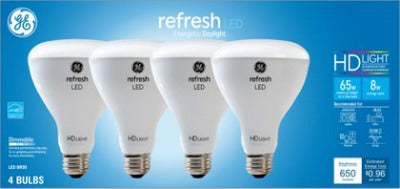 GE G E Lighting 93110833 Led BR30 10W Daylight Bulb 4 Pack
