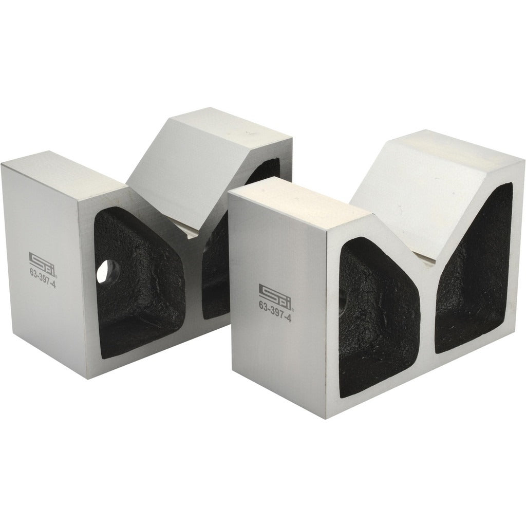 SPIROTHERM Spi 63-397-4 V-block 4.5 in 90 Degree Cast Iron Matched Pair