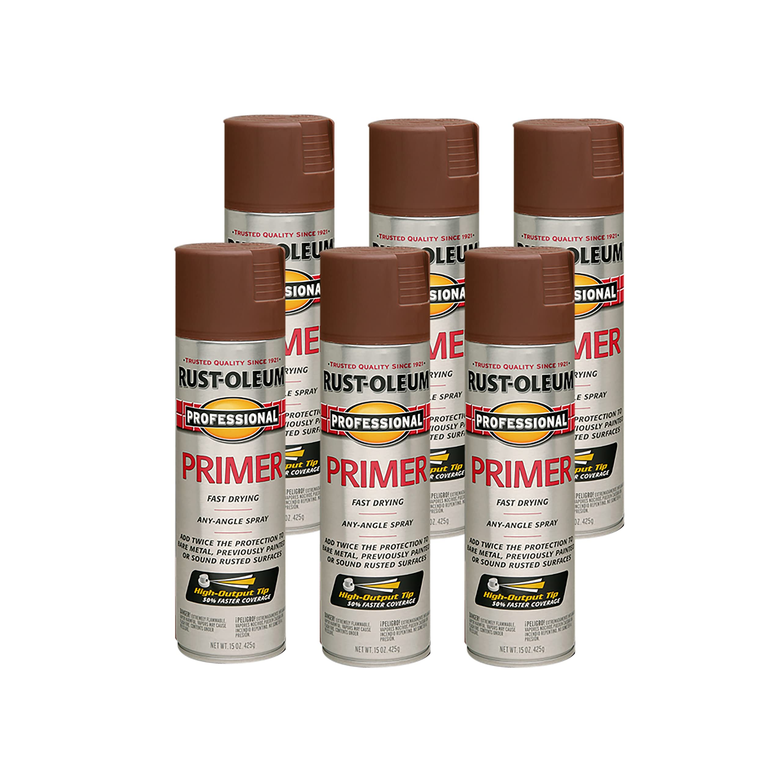 Rust-Oleum 7569838 Professional Primer Spray Paint 15 Ounce Flat Red