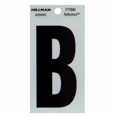 HILLMAN Hillman Fasteners 839482 Reflective Adhesive Letter B 3in