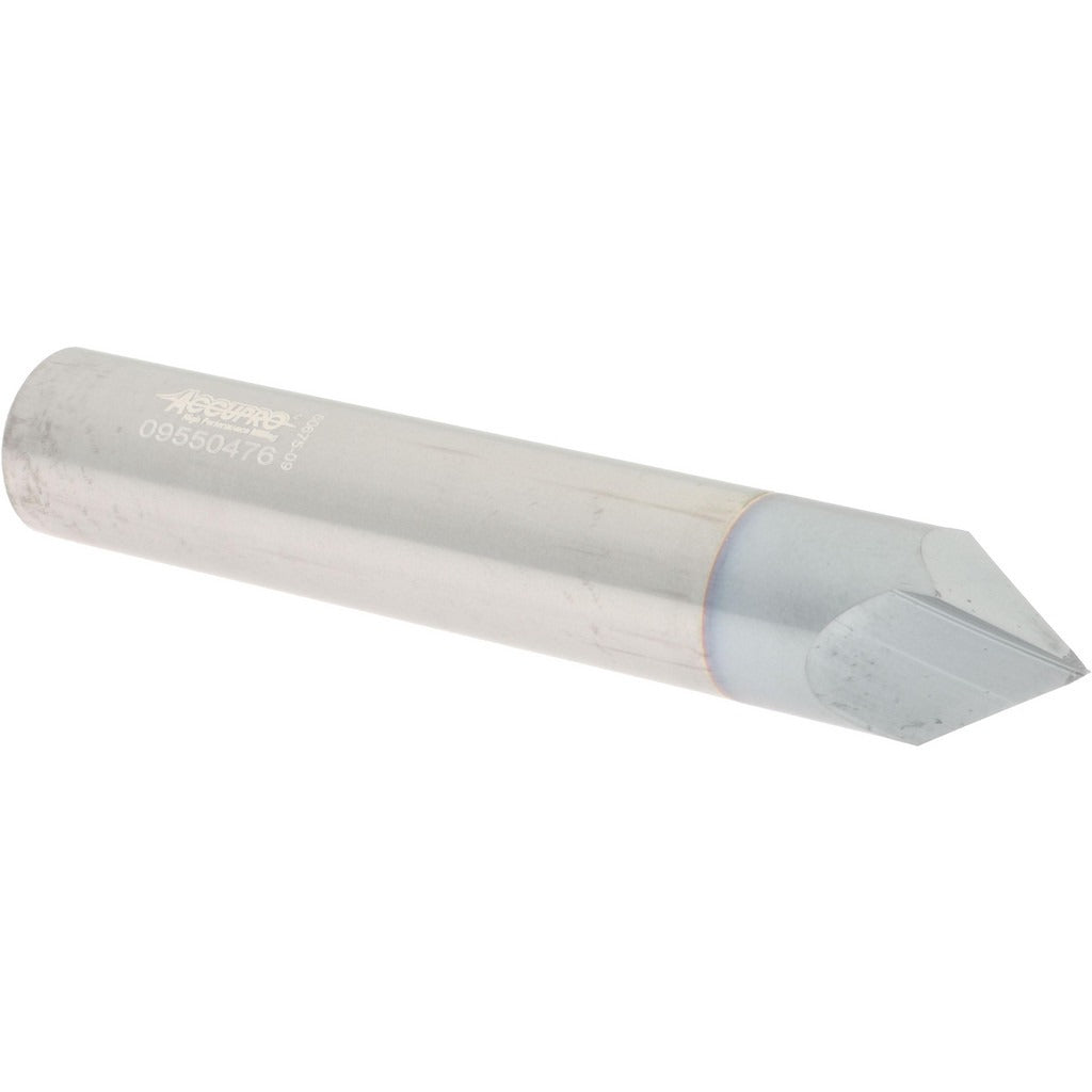 ACCUPRO Accupro 2500166 Chamfer Mill 0.5 in 2 Flute Solid Carbide