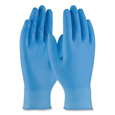 PIP 2910/L Industrial Grade Nitrile Disposable Gloves Powder Free 4 Mil Large Blue