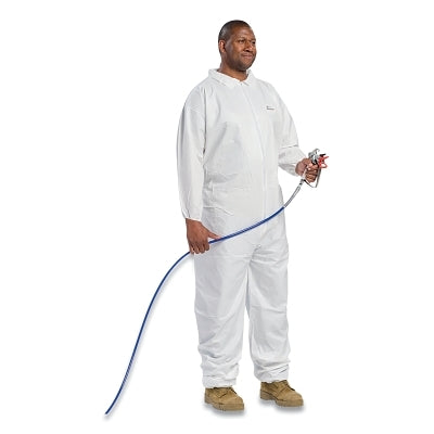 PIP 3602/5XL Posi-Wear BA Microporous Disposable Coveralls with Elastic Wrist and Ankle White 5X-Large