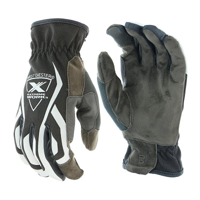 PIP 89300/2XL Extreme Work MultiPurpX Glove Synthetic Leather 2XL Elastic Wrist Black/Gray