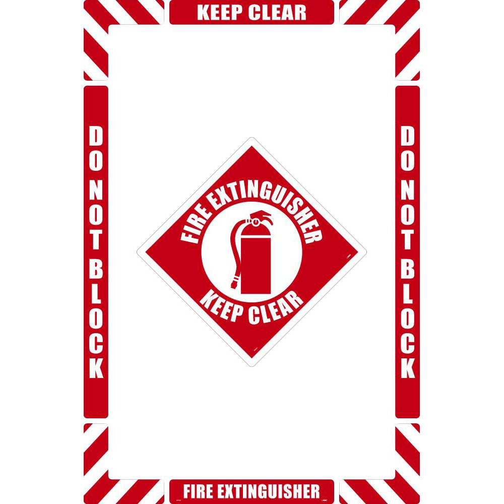 ACCUFORMNMC Accuformnmc WFK07 Fire Extinguisher Keep Clear Floor Sign