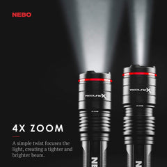 NEBO 6860 Redline-X Rechargeable Flashlight 1800 Lumens Waterproof