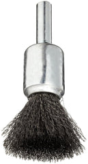 Weiler 10001 1/2 Inch Crimped Wire End Brush .006 Steel Fill Made in the USA