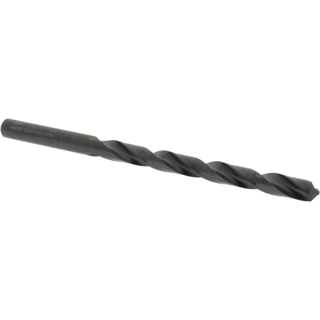 HERTEL Hertel C.E08.1230 Extra Length Drill Bit 0.4844 in Hss