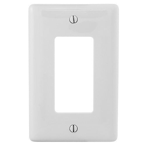 HUBBELL Hubbell Premise Wiring NPJJ26W Jumbo 1-gang Decorator Wallplate