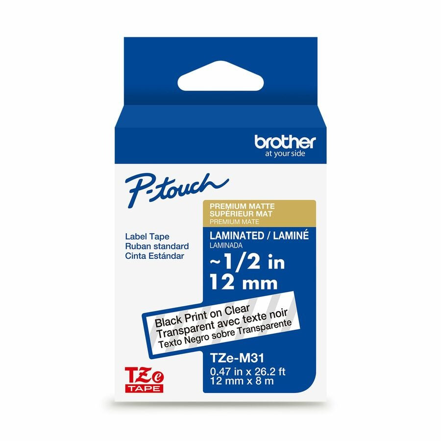 BROTHER Brother BRTTZEM31G P-touch TZeM31 label tape 12mm x 8m (TZEM31G)