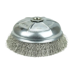 Weiler 14166 Crimped Wire Cup Brush Stainless Steel 6 inch Diameter