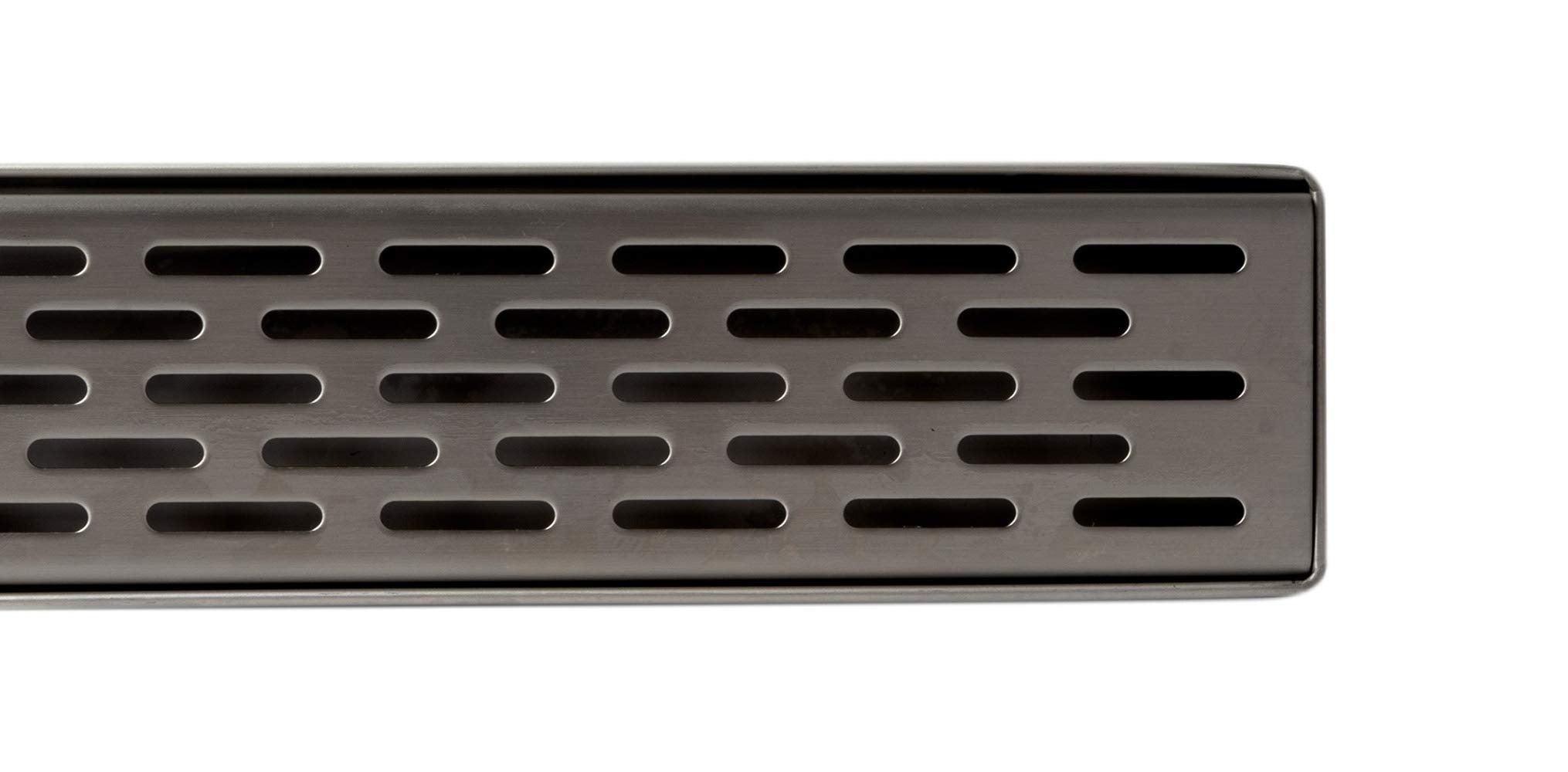 ALFI Alfi ABLD47C-BSS 47 in Linear Shower Drain Groove Holes