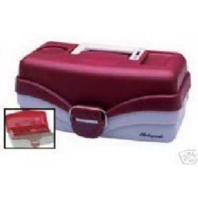 TRUE VALUE 620106 Tackle Box 1-Tray Red Metallic/Off White