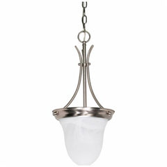 SATCO 60-394 Transitional Bell Pendant Light, 100 W, 120 VAC