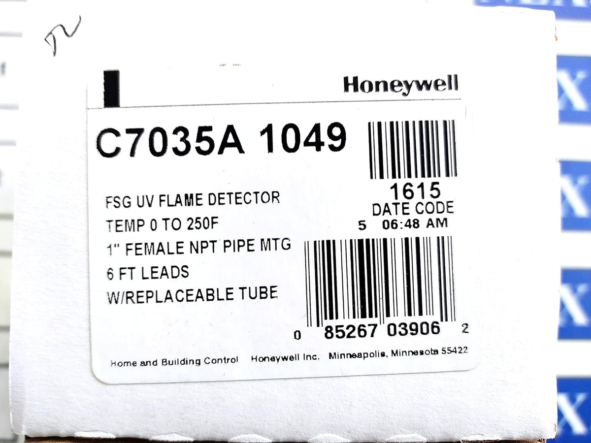 Honeywell C7035A1049 Minipeeper Ultraviolet Flame Detector NEMA 3 and NEMA 4 6 ft leads