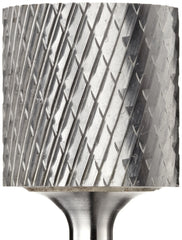 Pferd 24102 Cylindrical Carbide Bur Double Cut Plain End 1/2 Head Diameter 1 Inch Head Length