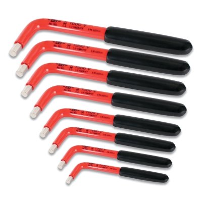 Wiha Tools 13690 Insulated Hex L-Key Set 8 Pc SAE