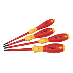 Wiha Tools 32090 SoftFinish Insulated Screwdriver Set Metric Includes 2-Phillips 2-Slotted 4-Pc