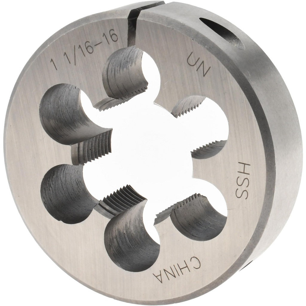 VALUE COLLECTION Value Collection 315-1413 Round Die 1-1/16-16 Hss Adjustable