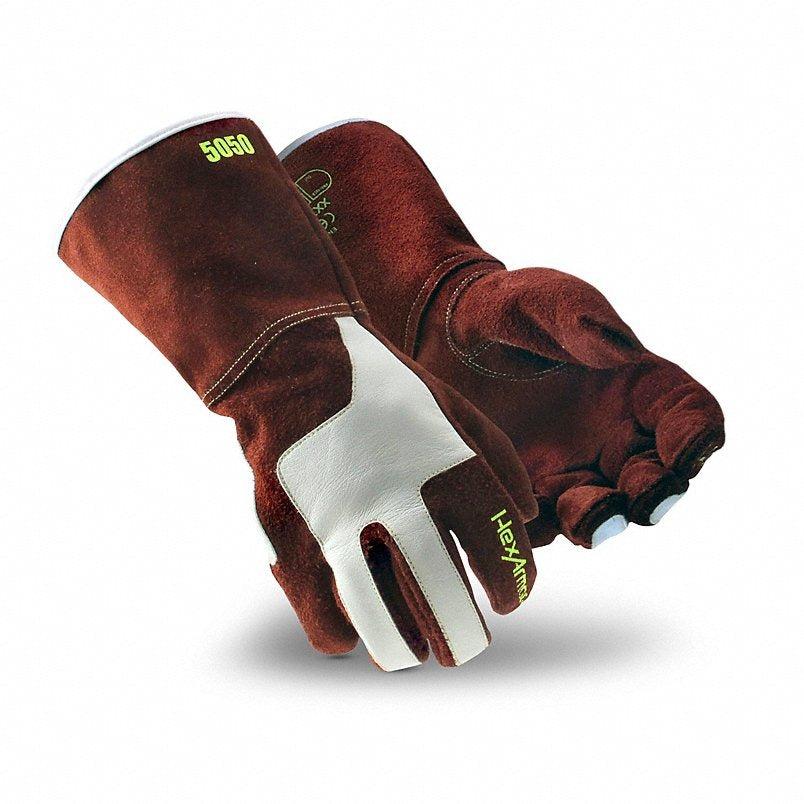 HEXARMOR Hexarmor 5050-m (8) Leather Work Gloves Medium