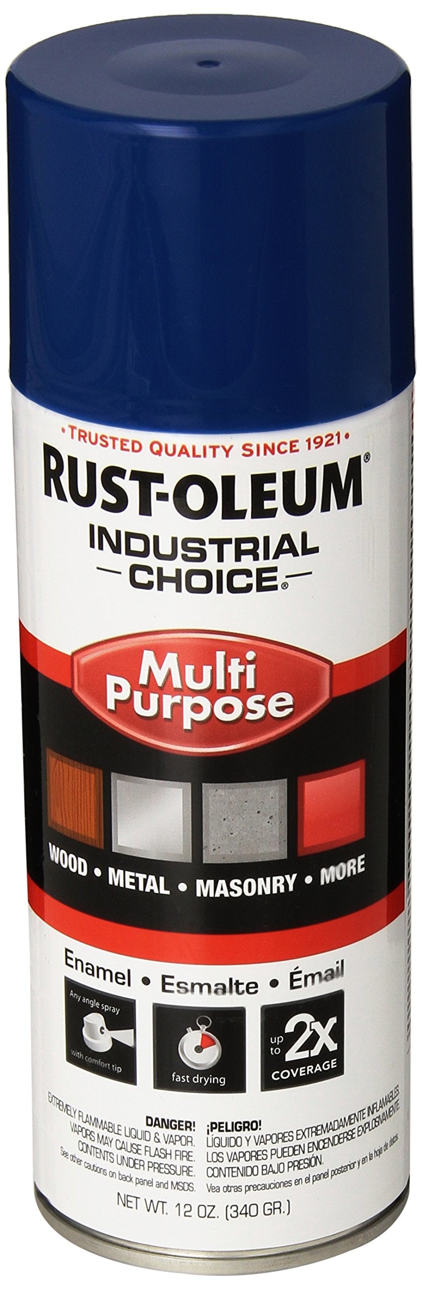 Rust-Oleum 1624830 Spray Paint 12 oz OSHA Safety Blue 6 Pack