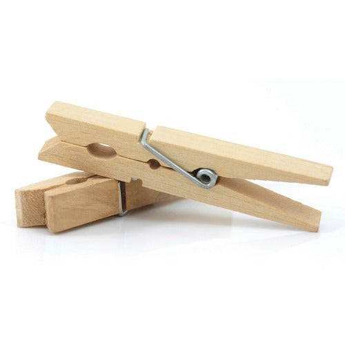 PACON Pacon PAC365801 Wood Spring Clothespins 3.375 in 50-pack