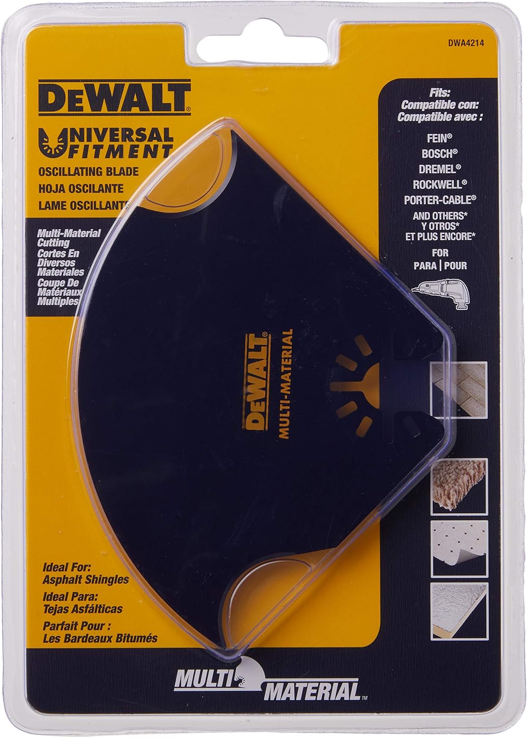 DEWALT DWA4214 Oscillating Multi-Material Blade