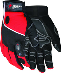 MCR Safety 924L Memphis Synthetic Palm Multi-Task Gloves with Synthetic Palm and Foam Padding Black Large 1-Pair