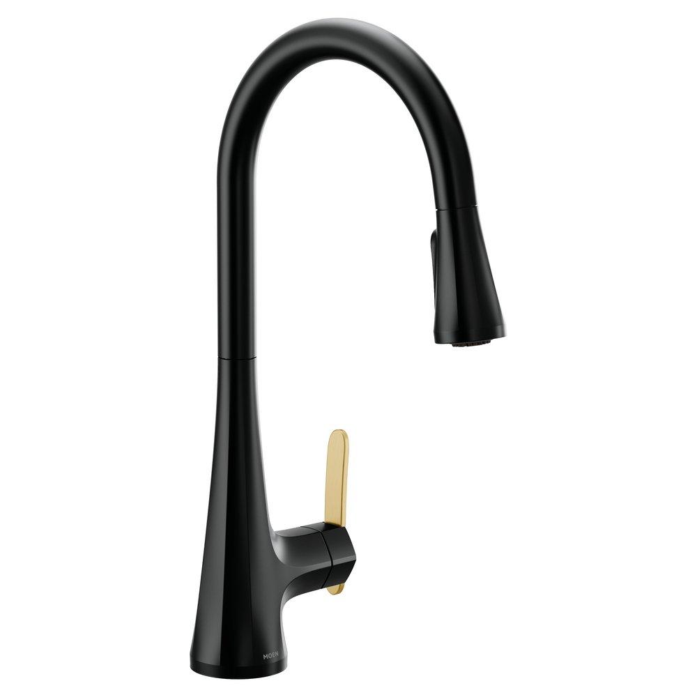 Moen S7235BL Sinema Single Handle Pull Down Kitchen Faucet 1.5 GPM