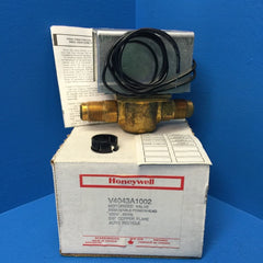 Honeywell V4043A1002 Motorized Zone Valve 120V Brass 1/2 Inch Flare Straight-Through