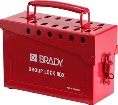 Brady 65699 Portable Group Lock Box Red