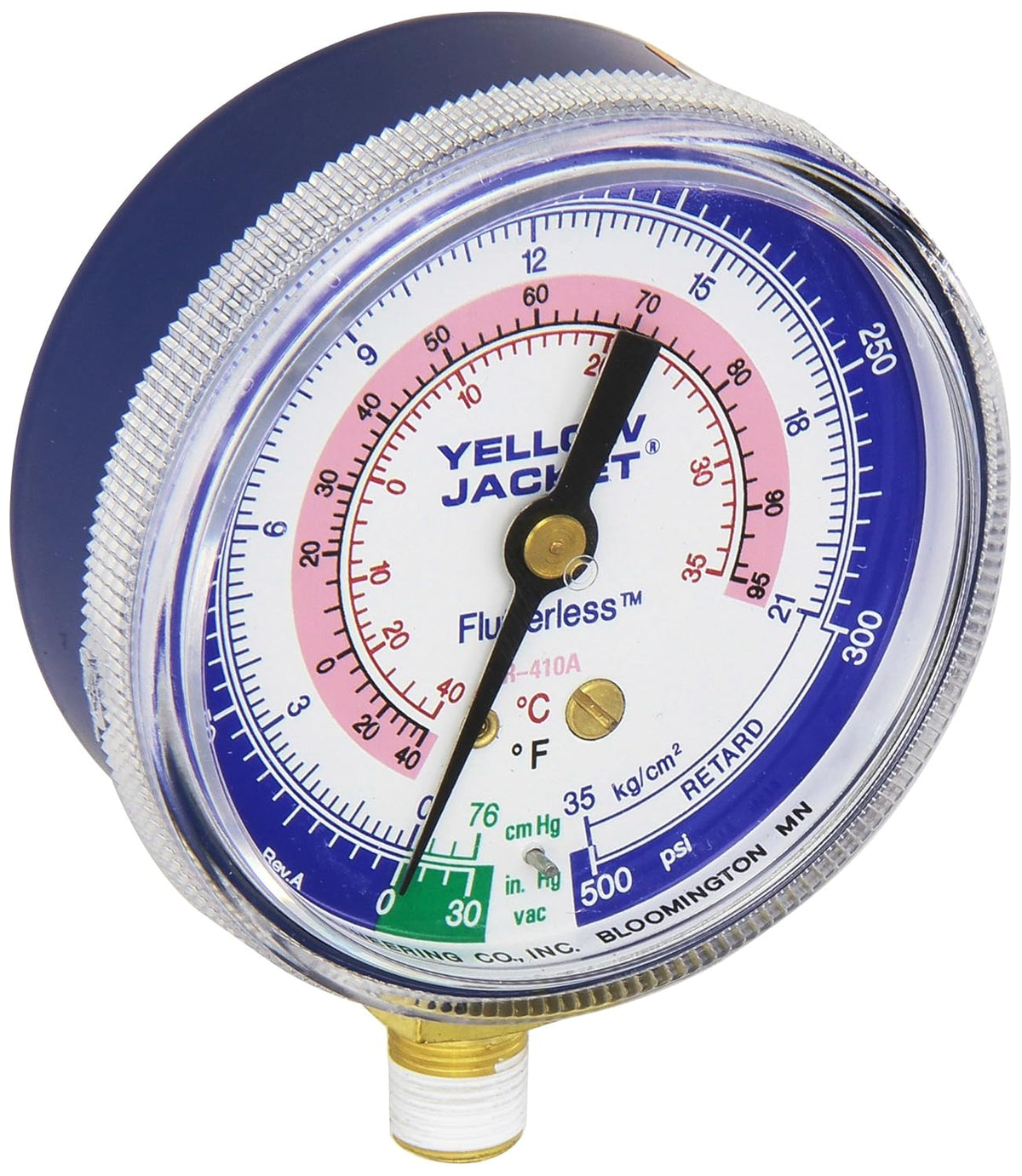 Yellow Jacket 49036 Manifold Gauge Set for R-410A Refrigerant Blue Combo